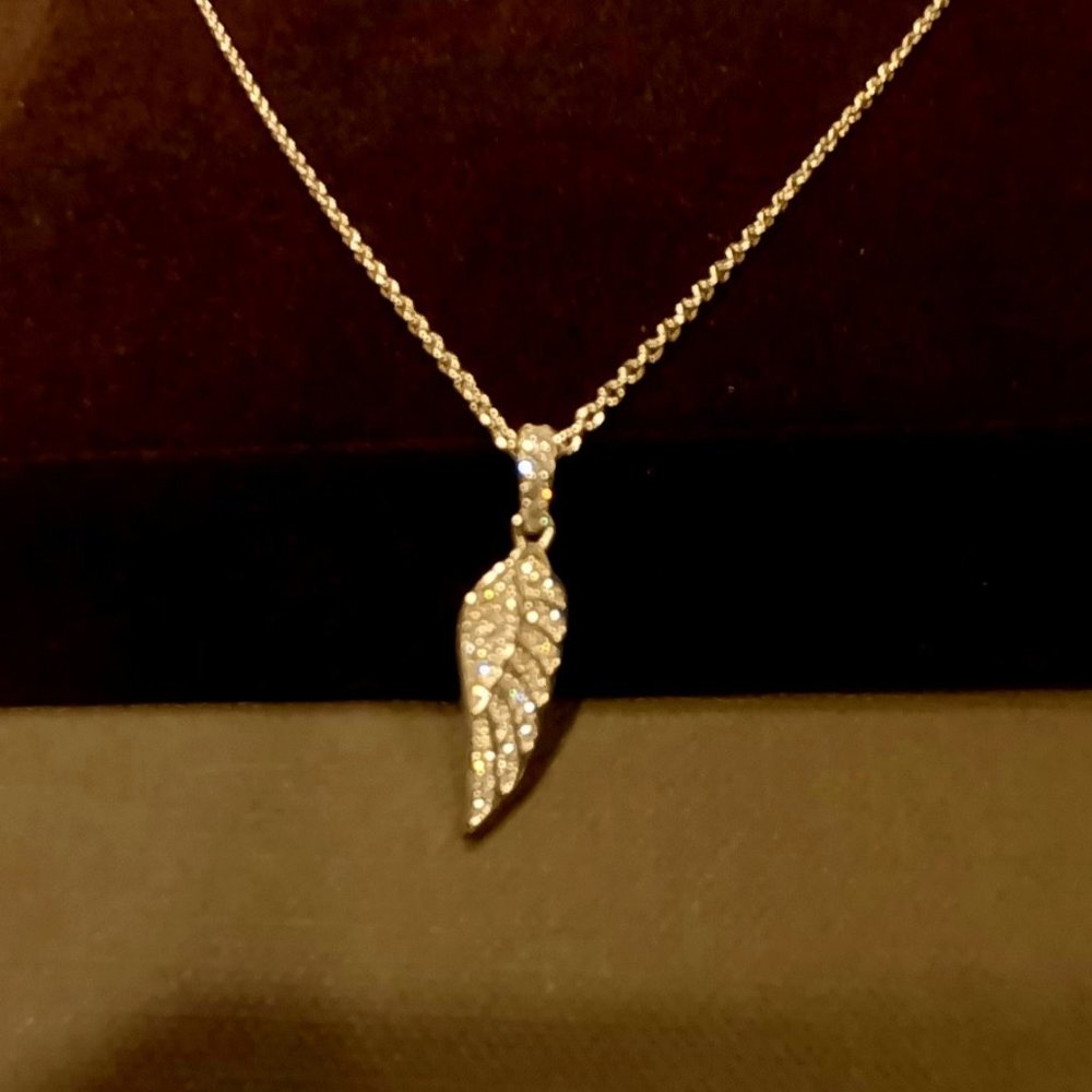 Hope Faith Miracles Pendant Necklace "Eagles Wing" - NWOT